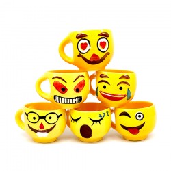 Emojis Mug Yellow With 6 Differnet Faces