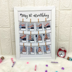 1st Birthday Photo Frame / 12 Months Photo Frame