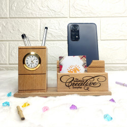 Customized Pen Stand / Wooden Pen Stand