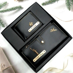 Wallet Gift Set For Couple / Couple Wallet Set