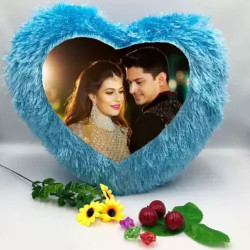 Heart Pillow With Photo