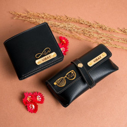 Mens wallet gift set / Personalized Wallet And Sunglass Combo
