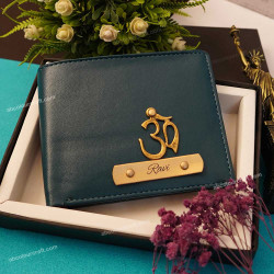 Personalized Dual Color Mens Wallet / Personalized Wallet